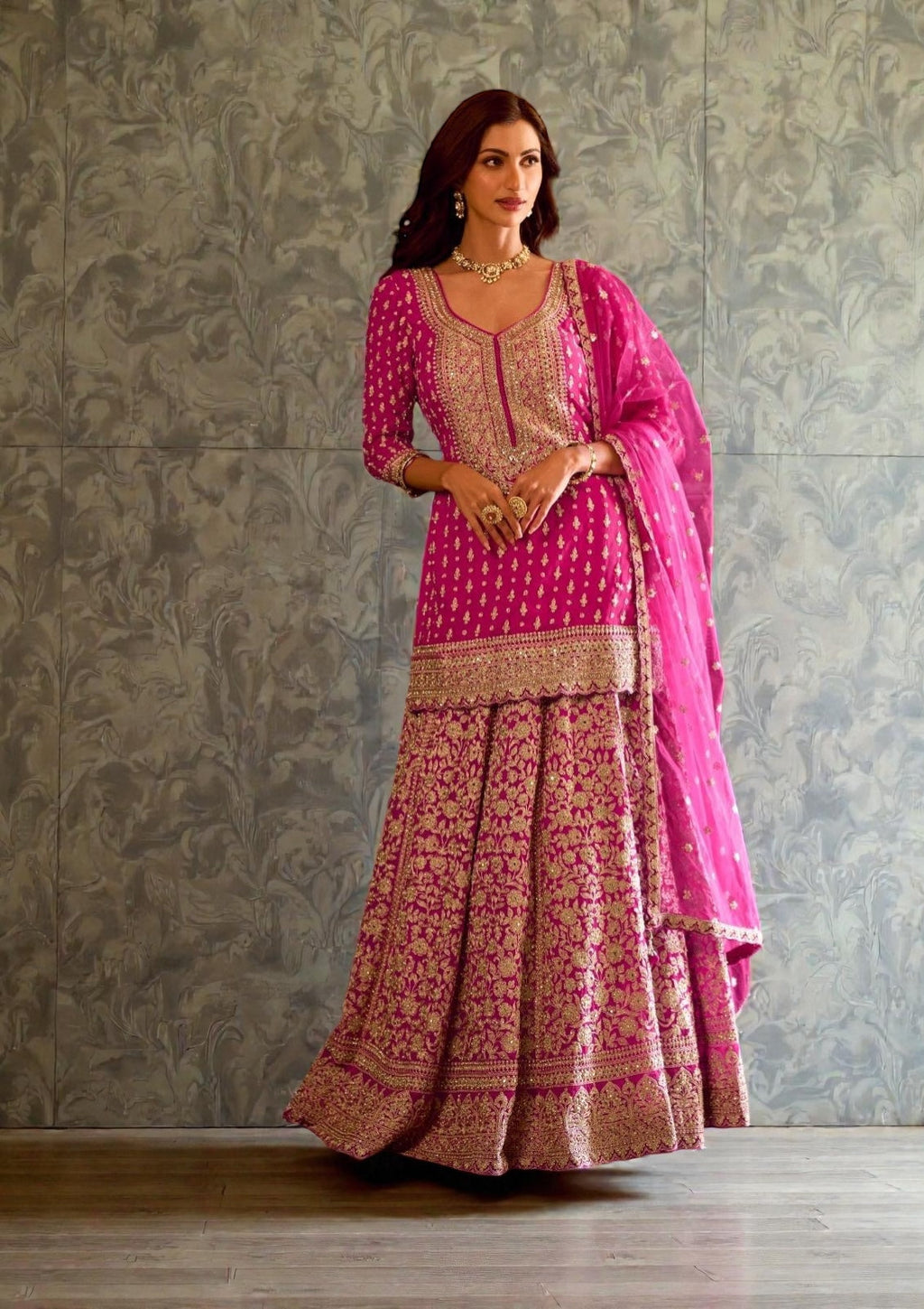 Sureena: designer lehenga Choli sets by Kurti Connection USA