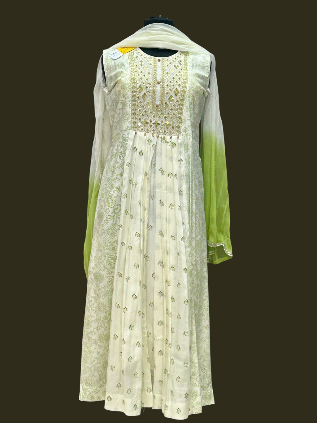 Chanderi silk long kurti set