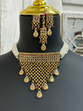 Gold plated necklace set / traditional necklace set