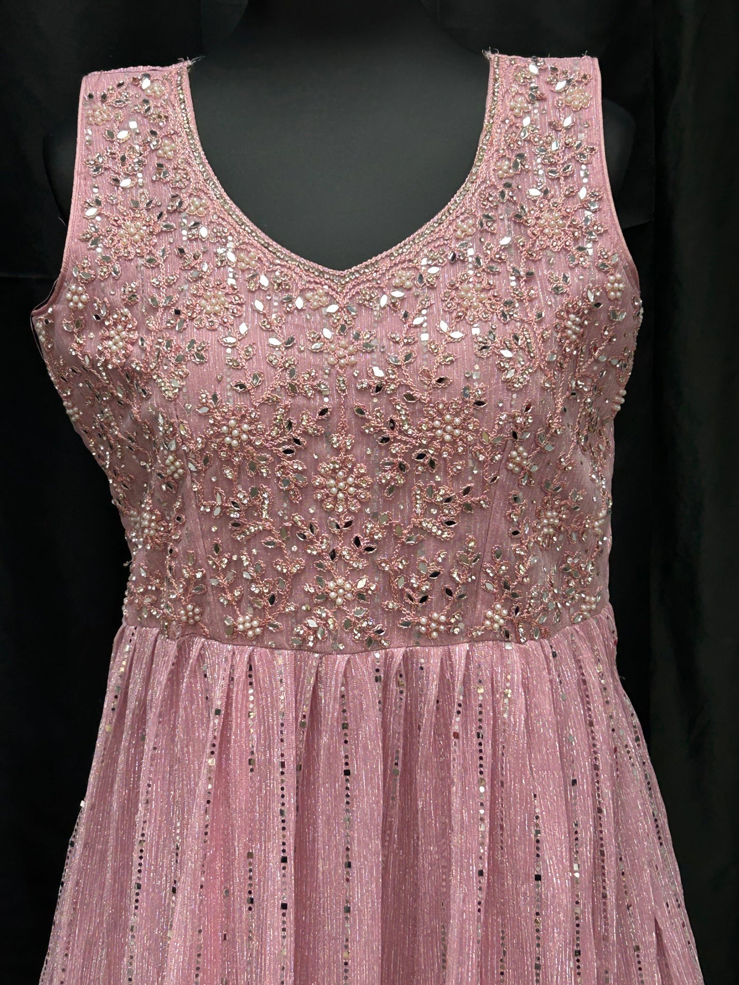 Party wear long gown : Indo western gowns for weddings and reception by Kurti Connection USA