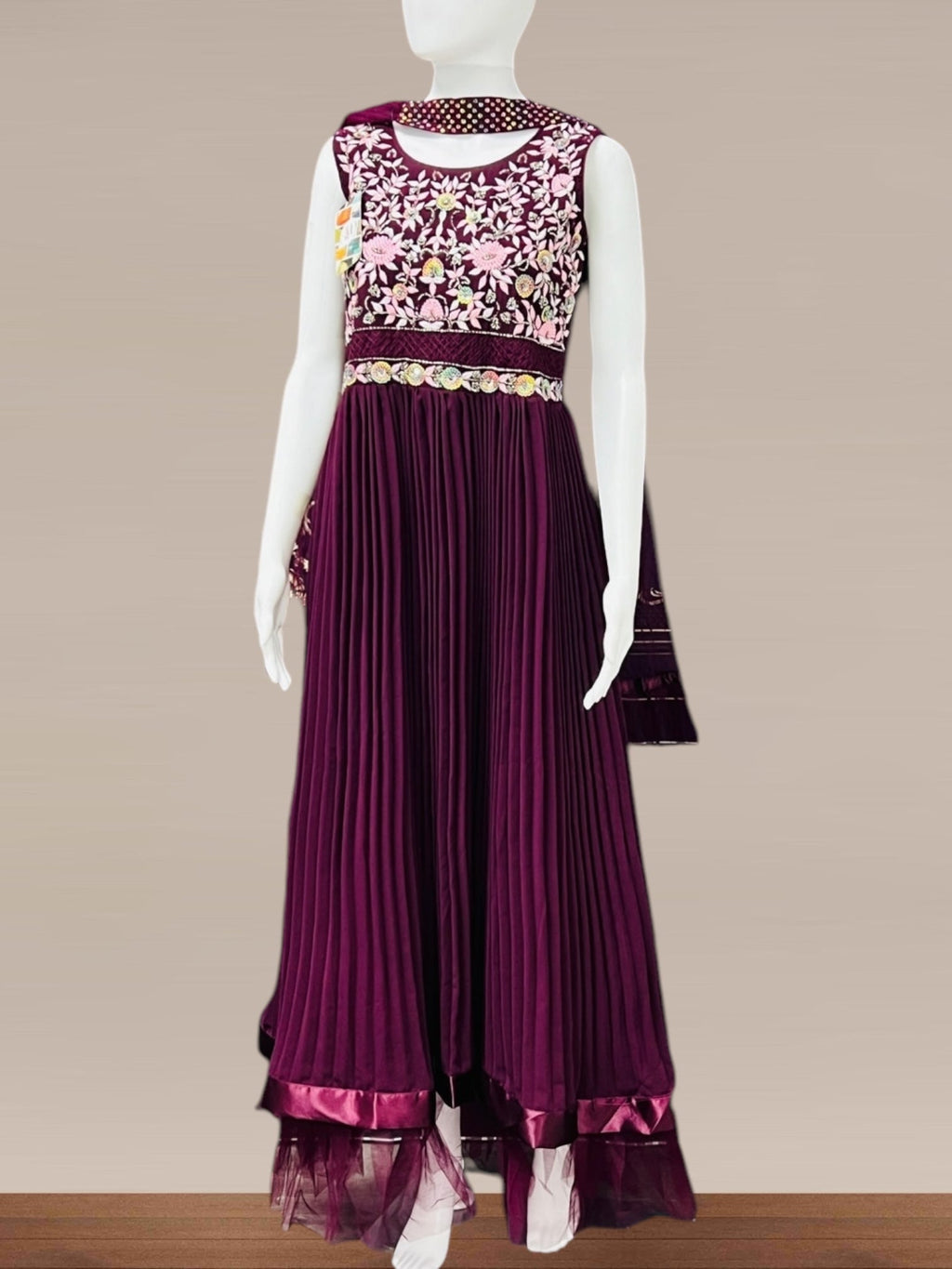 Chiffon long gown