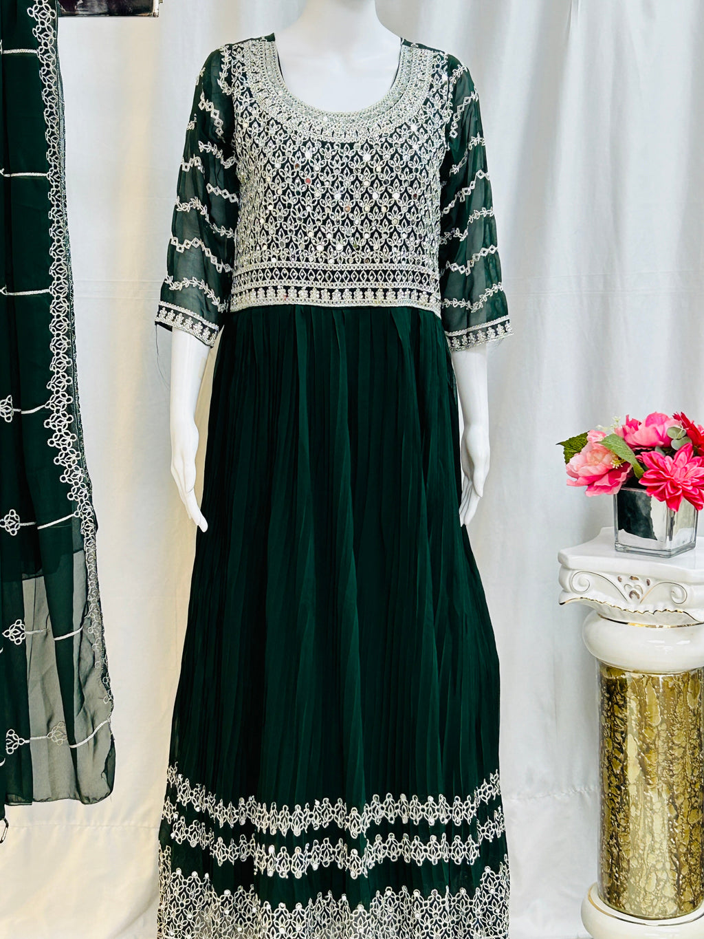 Georgette long kurti
