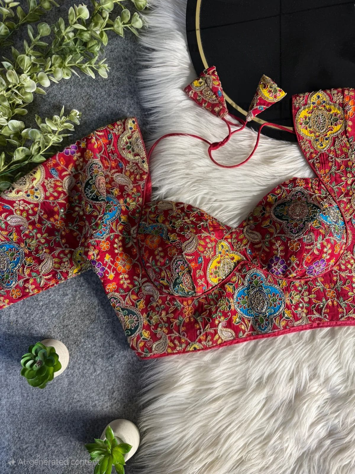 Silk blouses with jardoji work by Kurti Connection USA