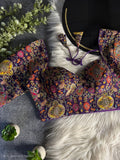 Silk blouses with jardoji work by Kurti Connection USA