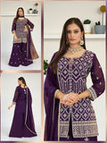 Heavy jari work sharara suit