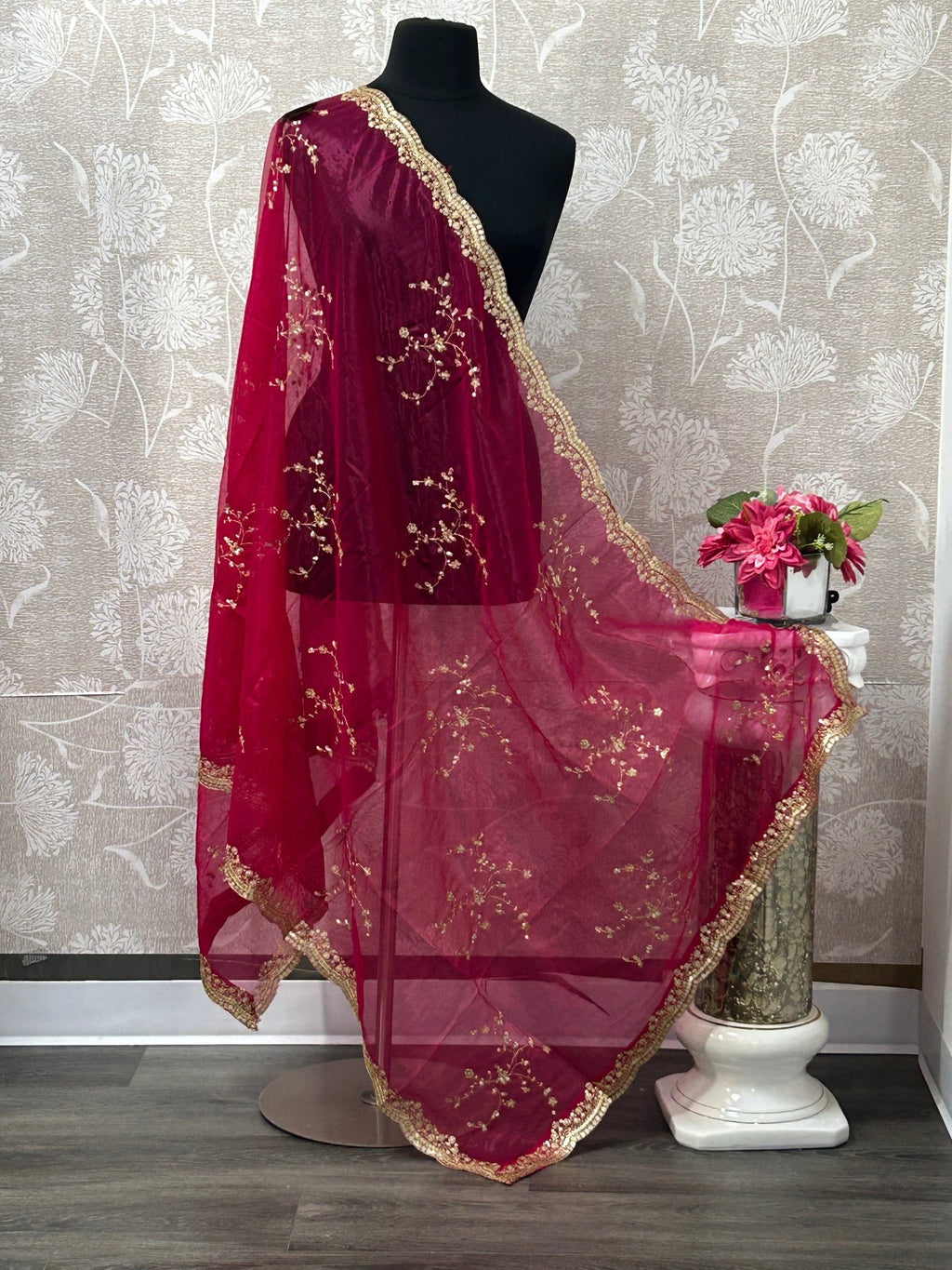 Heavy work dupatta