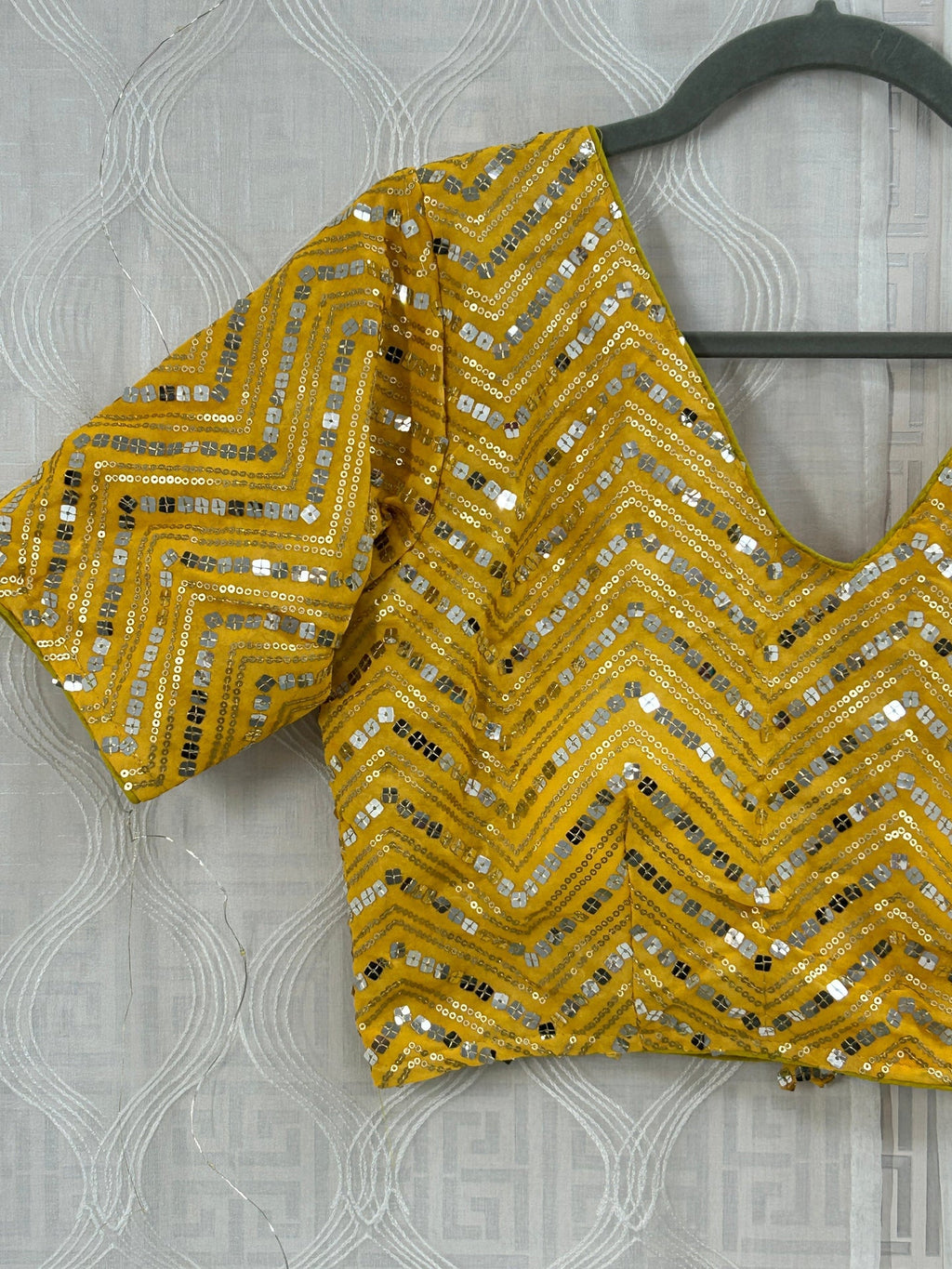 Sequin work blouse by Kurti Connection USA