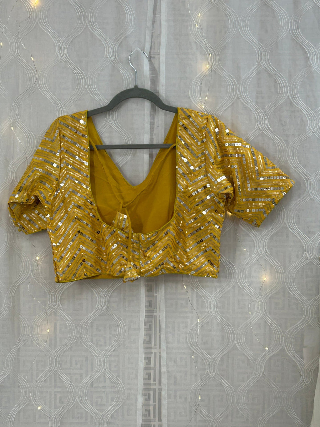 Sequin work blouse by Kurti Connection USA