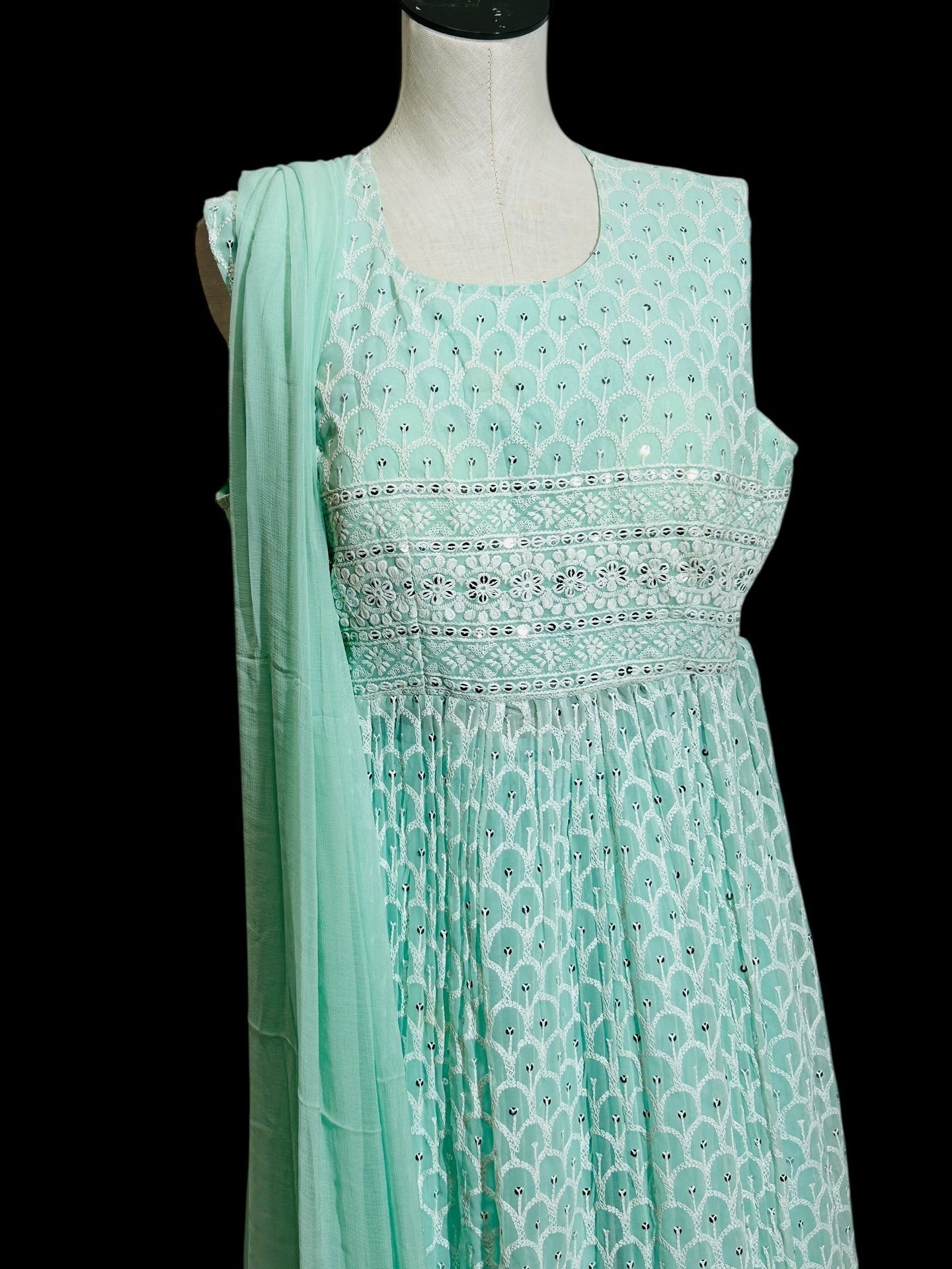 Chikankari Naira Kurti set by Kurti Connection USA