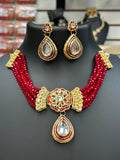 Choker necklace set by Kurti Connection USA