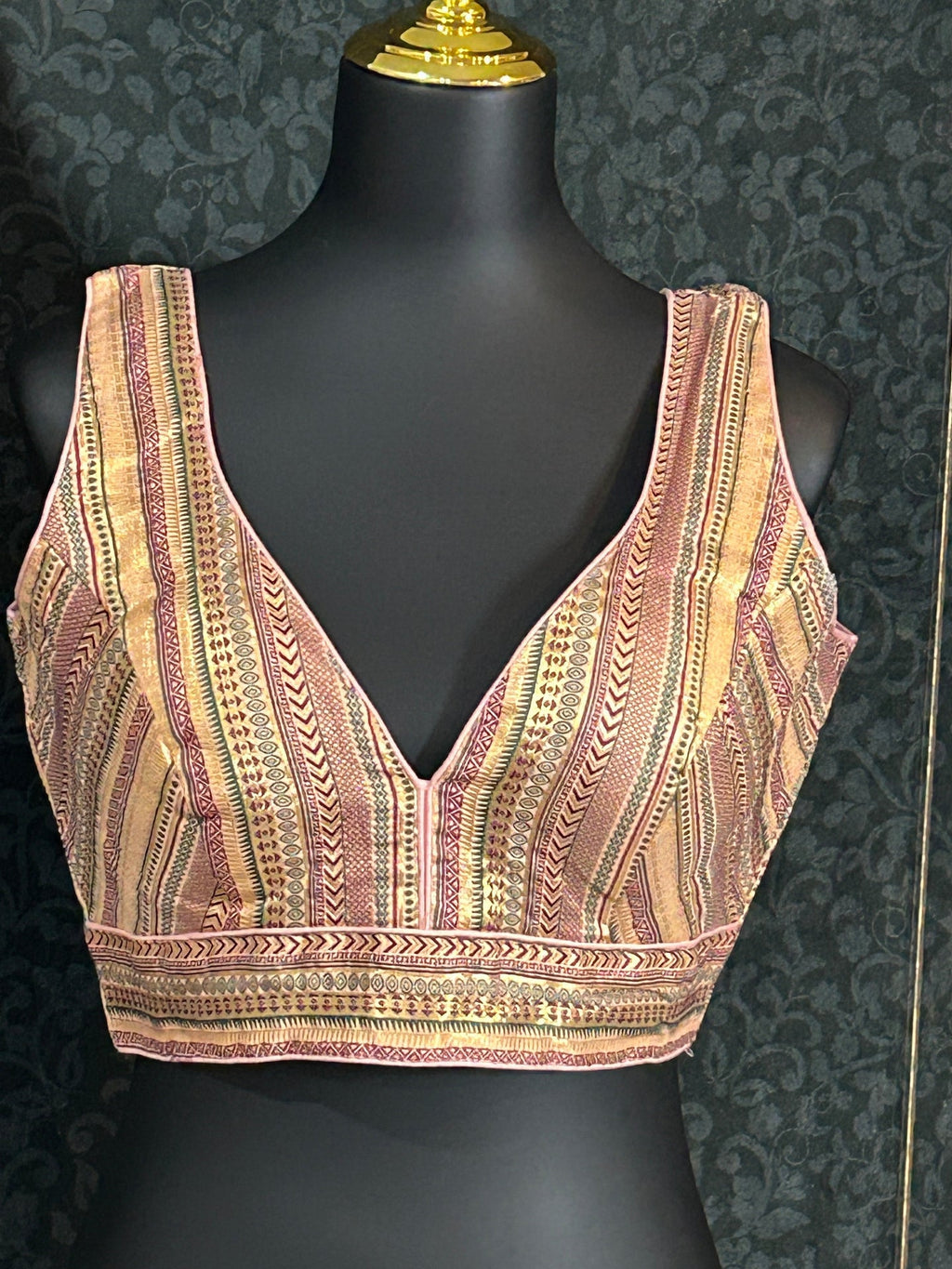 Silk blouse : brocade silk blouse by Kurti Connection USA
