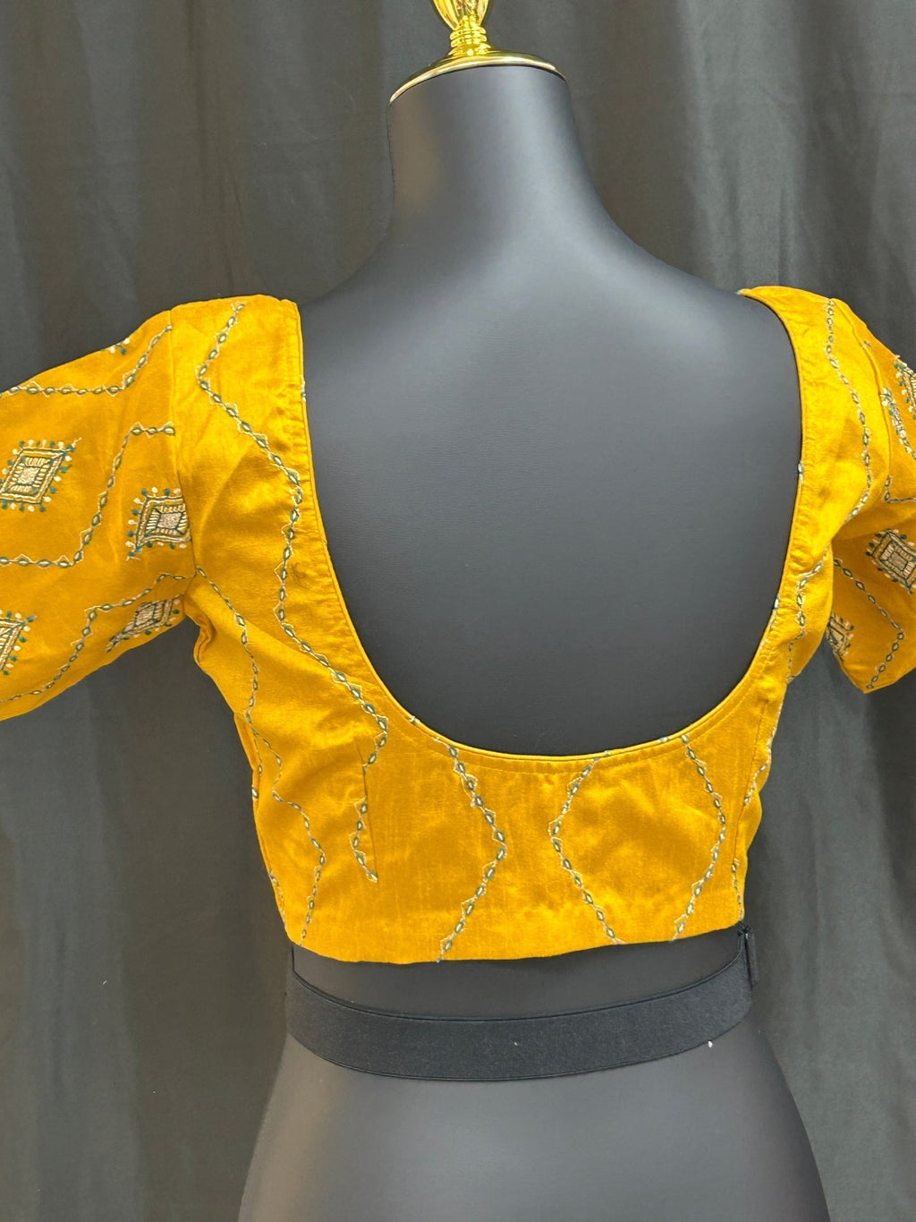 Raw silk blouse by Kurti Connection USA