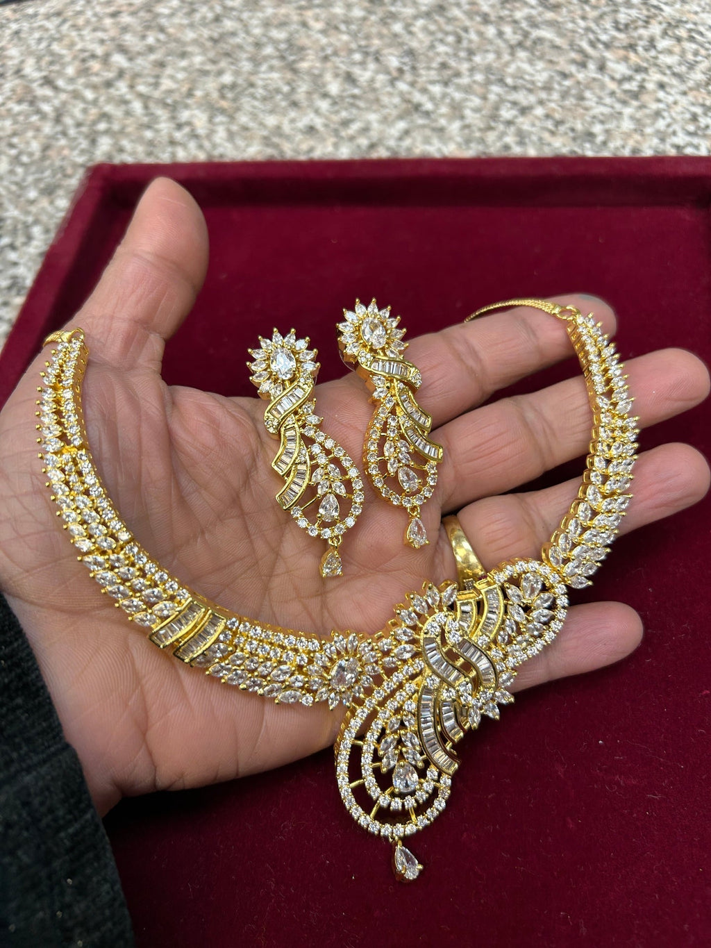 AD necklace set by Kurti Connection USA