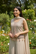 Crop top set / party wear Kurti Plazzo set
