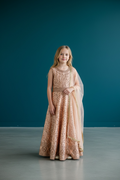 Party wear long gown for little girls