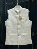 Off white jacket for men’s kurta