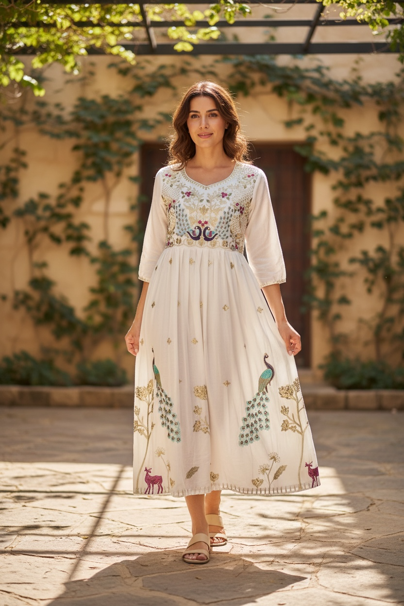Georgette long kurti