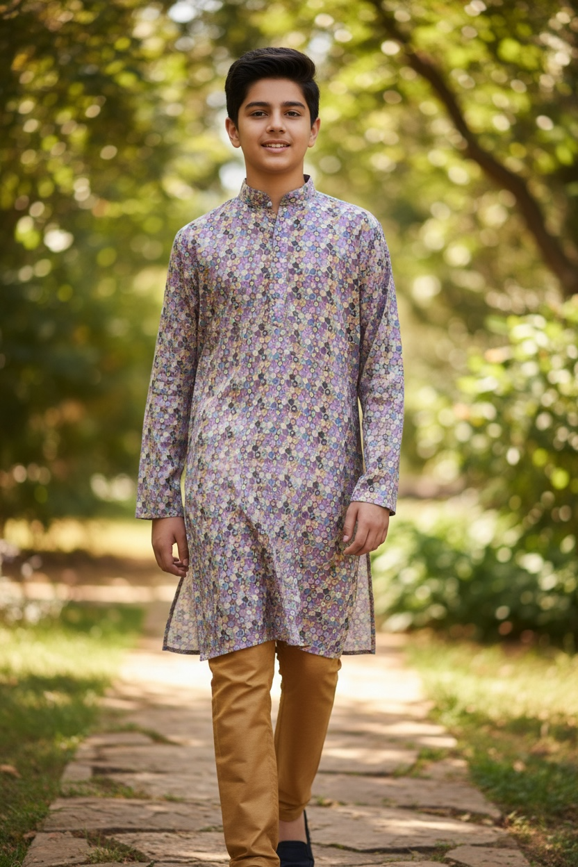 Silk kurta set