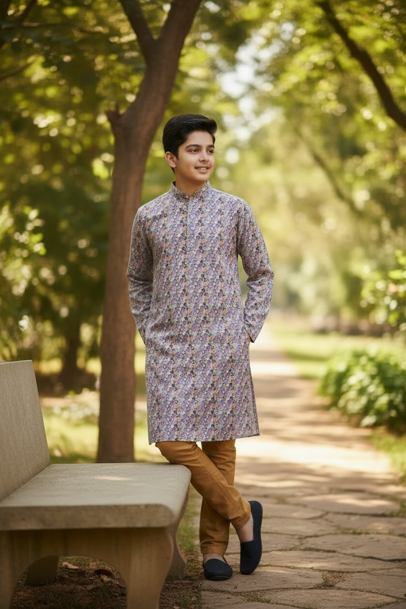 Silk kurta set