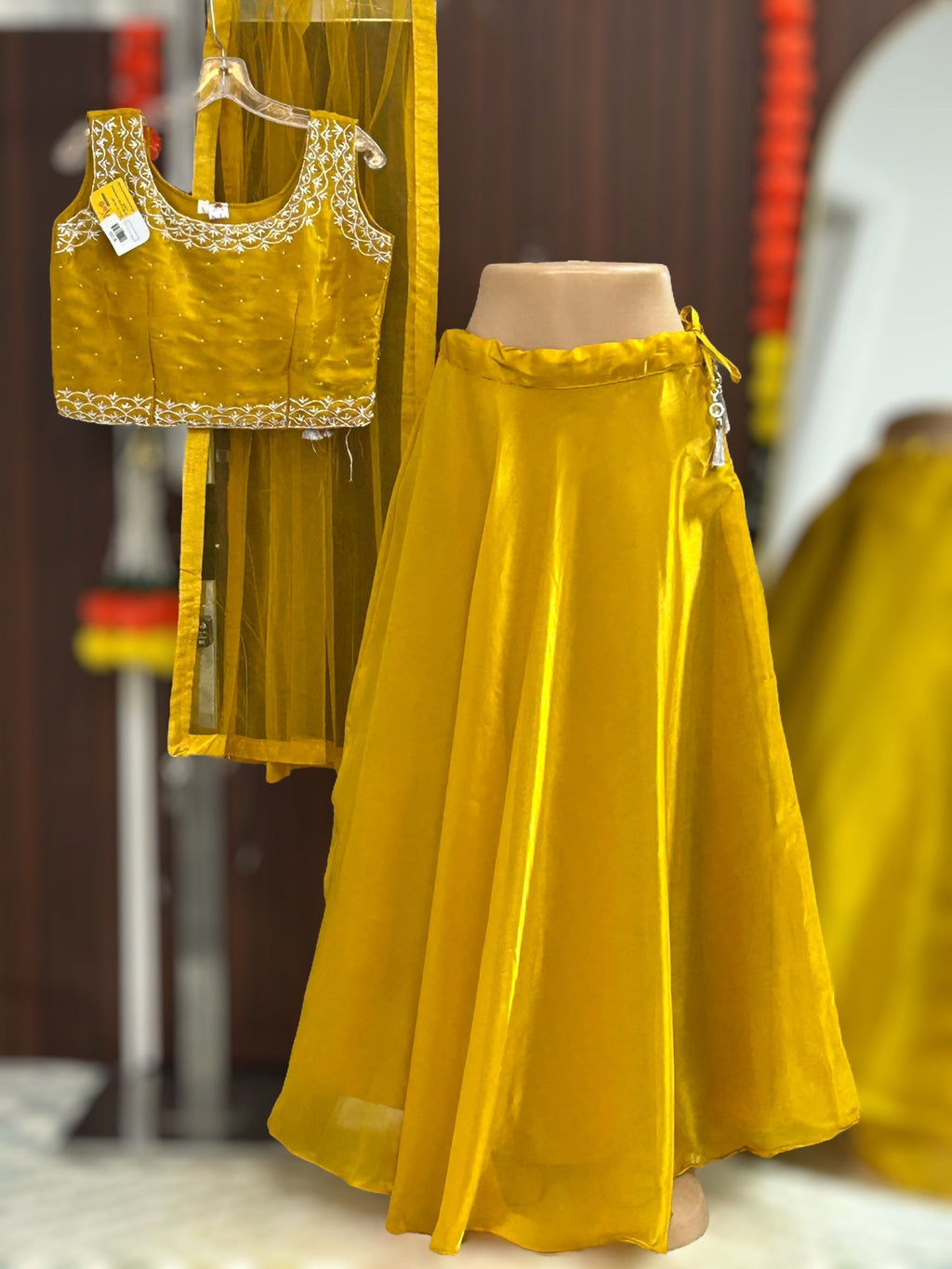 Tissue organza lehenga Choli - Kurti Connection USA