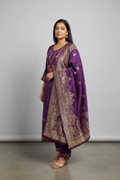 Cotton silk Kurti set with banarasi dupatta