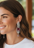 Statement earrings: AD earrings