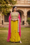 Lehenga Saree : fusion lehenga with cape