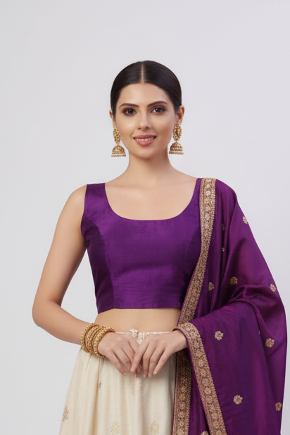 Dark purple blouse