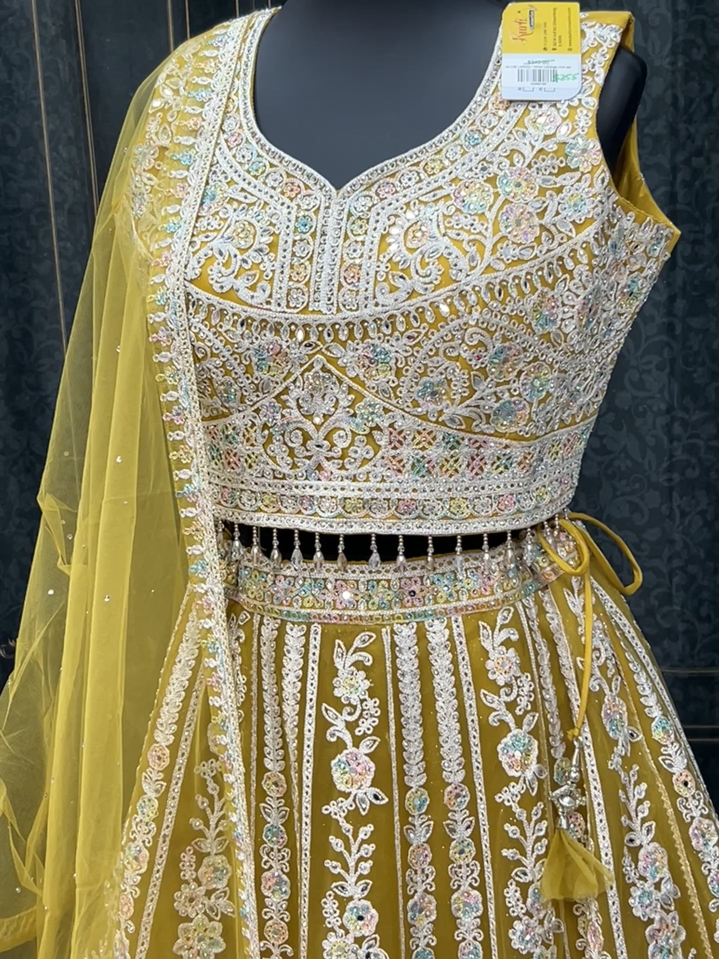 Yellow Lehenga choli set